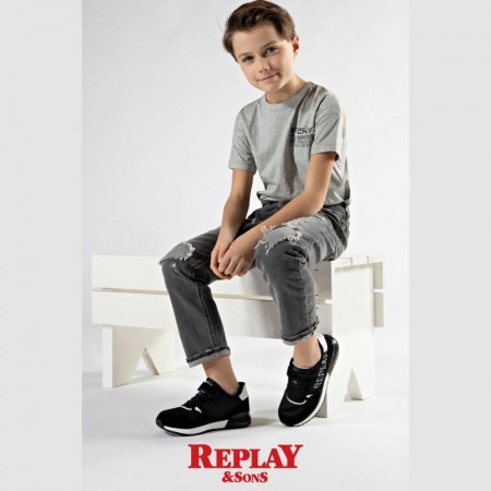Παιδικό sneaker Replay JS290016L-3072 Μαύρο
